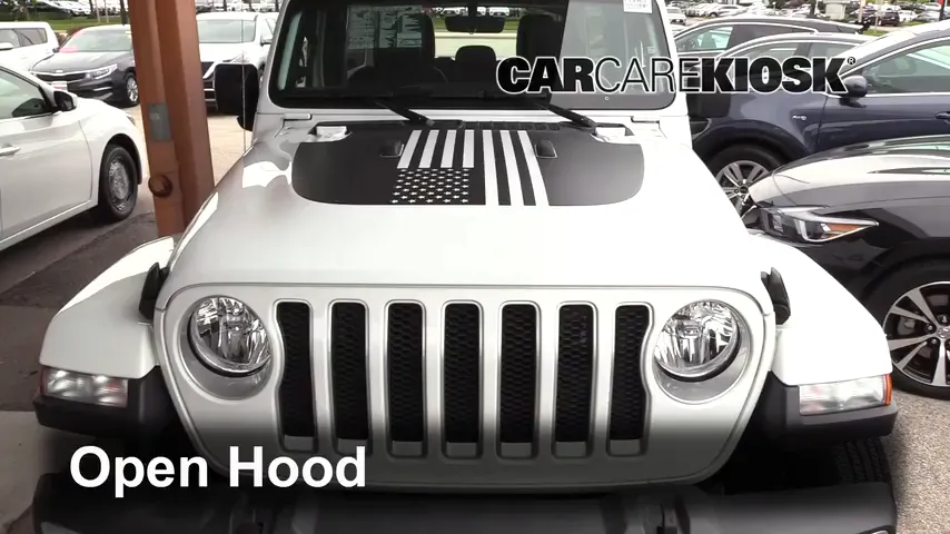2018 Jeep Wrangler Unlimited Sport 3.6L V6 Hood